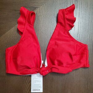 NWT Cocoship red bikini top size 10